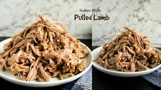 Slow Cooker Pulled Lamb  Indian Style [upl. by Ydolem299]