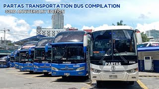 BUS SPOTTING  PARTAS TRANSPORTATION BUS COMPILATION 33RD ANNIVERSARY EDITION [upl. by Weinrich458]