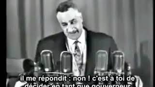 Discours du président égyptien Gamal Abdel NASSER au sujet du voile [upl. by Nosnehpets616]