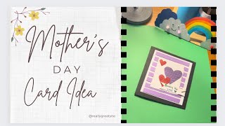 DIY Mothers Day Card  Handmade Greeting Card Idea [upl. by Daeriam]