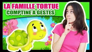 La famille Tortue  Comptines à gestes pour bébé  Titounis [upl. by Uhthna]