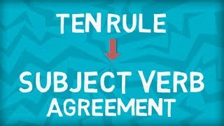 Subject Verb Agreement  Ten Important Rules  Part 3 [upl. by Atalante715]