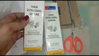 Review Dr Batras Hair Vitalizing SerumReduces Hairfall amp Helps Hair to GrowthLong Hair [upl. by Anilat]