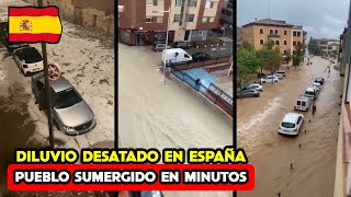 ¡Inundaciones locas golpean España La tormenta más terrible en Huesca [upl. by Nannek]