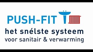 Push fit koppeling het snélste systeem voor sanitair amp verwarming [upl. by Anelrahc]