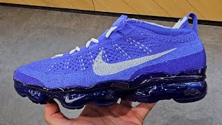 Nike Air VaporMax 2023 Flyknit Light Ultramarine 4K POV  Don Alpha SKU DV1678500 [upl. by Akinyt]