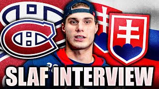 JURAJ SLAFKOVSKY SLOVAK INTERVIEW SPEAKS OUT ON HATTRICK Montreal Canadiens News [upl. by Aro]