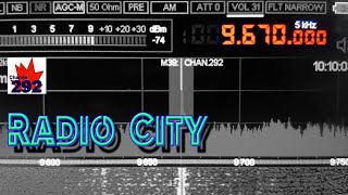 Radio City via Channel 292  9670 kHz [upl. by Dragde]