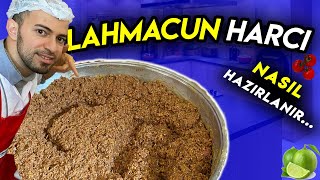 LAHMACUN HARCI TARİFİ  ✅ LAHMACUN İÇİ NASIL HAZIRLANIR [upl. by Imyaj]