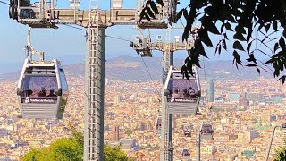 Riding Teleferic De Montjuic  360 Degree  5k  VR Experience [upl. by Annad36]