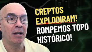 Creptos explodiram Rompemos topo Historico BTC Para onde vai [upl. by Innej]