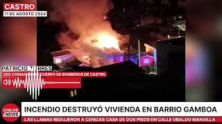 Incendio en Gamboa Alto destruye vivienda Un lesionado y daños totales en calle Ubaldo Mansilla [upl. by Adrien722]