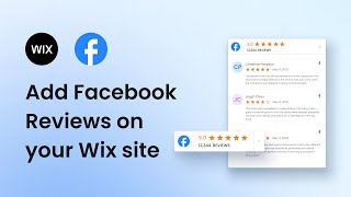 How to add Facebook Reviews on your Wix Site [upl. by Adair]