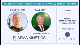 Stacey Smith CEO Plasma kinetics  Solid State Hydrogen [upl. by Akelam]