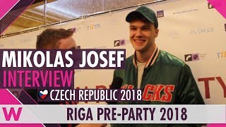 Mikolas Josef Czech Republic 2018 Interview  Eurovision PreParty Riga 2018 [upl. by Remde]