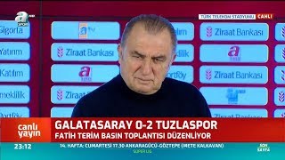 Galatasaray 0  2 Tuzlaspor Fatih Terim Maç Sonu Basın Toplantısı Düzenledi  A Spor [upl. by Gabbi]