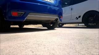 Ford Fiesta ST150 Original Exhaust and KN Airfilter  PAP 60mm  Flexy Pipe Milltek [upl. by Gennie803]