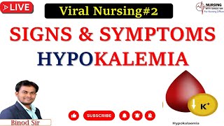 Hypokalemia II Signs amp Symptoms II Viral Nursing2 viralnursingbinodsir [upl. by Llorrad]