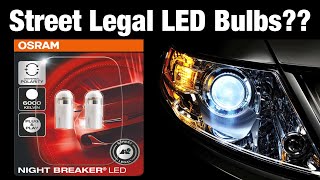 OSRAM Street Legal Car LED Bulbs  NIGHT BREAKER W5W T10 Install [upl. by Proctor639]