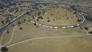 Tehachapi Loop  Aerial view [upl. by Ricky]