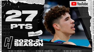 LaMelo Ball 27 Pts 9 Ast Full Highlights vs Bucks  January 30 2021  202021 NBA Season [upl. by Annora20]