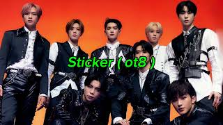 NCT 127  Sticker Without Taeil  OT8 [upl. by Aivull]