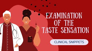 EXAMINATION OF TASTE SENSATION OF TONGUE [upl. by Dallman]