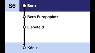 BLS Ansagen  S6 Bern – Köniz Bauarbeiten [upl. by Neelloj]