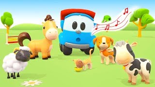 Singen mit Leo dem Lastwagen  Farmtiere  Kinderlied zum Mitsingen [upl. by Nawd]