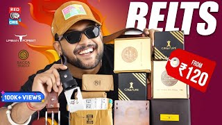 10 Best Leather Belts For Men 🔥Bacca Bucci Contacts  Accessories For Men Amazon Haul  ONE CHANCE [upl. by Siekram]