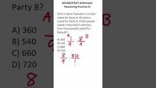 ASVABPiCAT Arithmetic Reasoning Practice Test Q Ratios acetheasvab with grammarhero afqt [upl. by Kathrine]