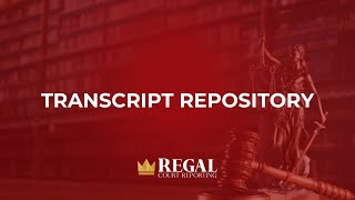 Client Repository Tutorial  Regal Court Reporting [upl. by Ahsinehs]