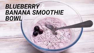 How to make an easy blueberry smoothie bowl  low carb yogurt recipe [upl. by Thetisa]