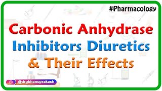 7Carbonic Anhydrase Inhibitors Diuretics And Their Effects  Renal Pharmacology [upl. by Nnov]