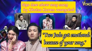 Bhutanese sad song sem shew may sing by Karma Wangchuk  Contestant of Glam and Voice [upl. by Sasnak]