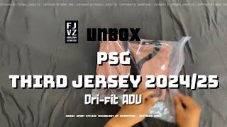 Unboxing PSG third jersey authentic 202425 drifit ADV [upl. by Delanos148]