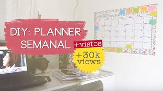 DIY PLANNER ORGANIZADOR SEMANAL DE PAREDE  Julie Duarte [upl. by Innos56]