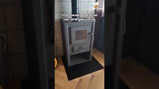 Houtkachel vrijstaand 12KW staal houtkachel woodburningstove houtbrander openhaard warmth [upl. by Allecnirp572]