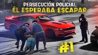 Persecución policial Él esperaba escaparse 1 [upl. by Tobey]