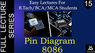 Pin Diagram Of 8086 Microprocessor  Microprocessor And Microcontroller  BTech  Lect 15 [upl. by Iaht636]