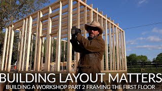 FRAMING A TWO STORY WORK SHED [upl. by Skipp]