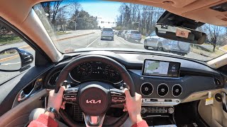 2023 Kia Stinger GT2 AWD  POV Test Drive  060 [upl. by Dirrej]