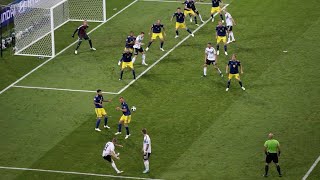 GERMANY 21 SWEDEN  TONI KROOS FREE KICK GETS DIE MANNSCHAFT OUT OF JAIL [upl. by Aramak]