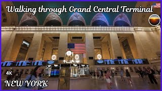 GRAND CENTRAL TERMINAL WALKING TOUR 4K [upl. by Eimaj]