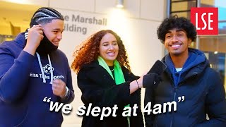 asking LSE students if they ever sleep  london school of economics [upl. by Mahon]