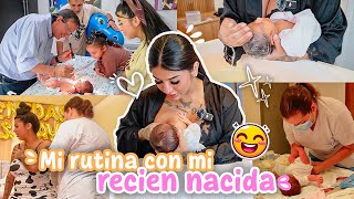 🤱🏻☀️ MI NUEVA RUTINA CON MI RECIÉN NACIDA  sus primeros días de vida  Sofi Muñoz 💗 [upl. by Yadsendew302]