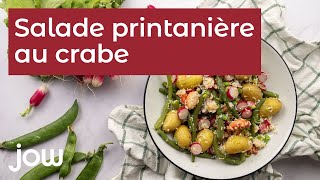 Recette de la salade printanière au crabe [upl. by Nednerb]