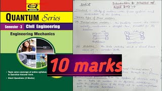 Unit5 Part1Engineering MechanicsDAlemberts principle 3rd Semester examQuantum Series [upl. by Enuahs]