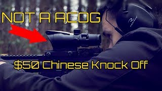 50 Chinese Trijicon Acog Knockoff Review  Junk or High Value Alternative [upl. by Aredna]