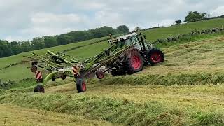 Fendt rowing up at Drumraik farm 2024 [upl. by Lara]